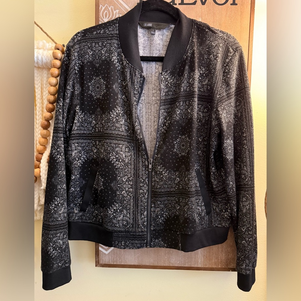 LulaRoe Elegant Label lightweight zip jacket